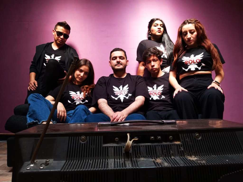 Equipo de Horror Rolo: De izquierda a derecha Alejo Prieto, Juliana Jérez, Javier Romero, Camilo Rojas, Xiomara Casallas, y Juliana Bello.
